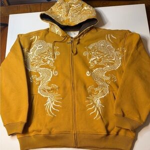NWOT Never Worn Men's Creative Minds Dragon Design Heavy Hoodie Size 2XL (G1)